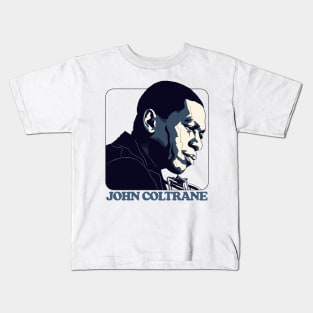 John Coltrane - Retro Jazz Music Fan Design Kids T-Shirt